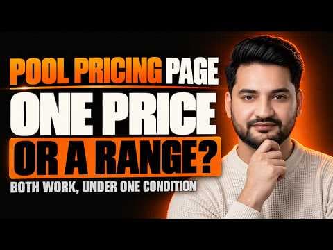 Pool Pricing Page | Show a Starting Price or an Honest Range?